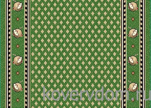 Эксклюзивная ковровая дорожка с фирменным логотипом зеленая 