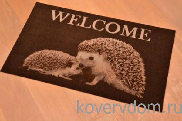 Грязезащитный коврик Modemo ЕЖИКИ WELCOME 100137 Грязезащитный коврик Modemo ЕЖИКИ WELCOME 100137