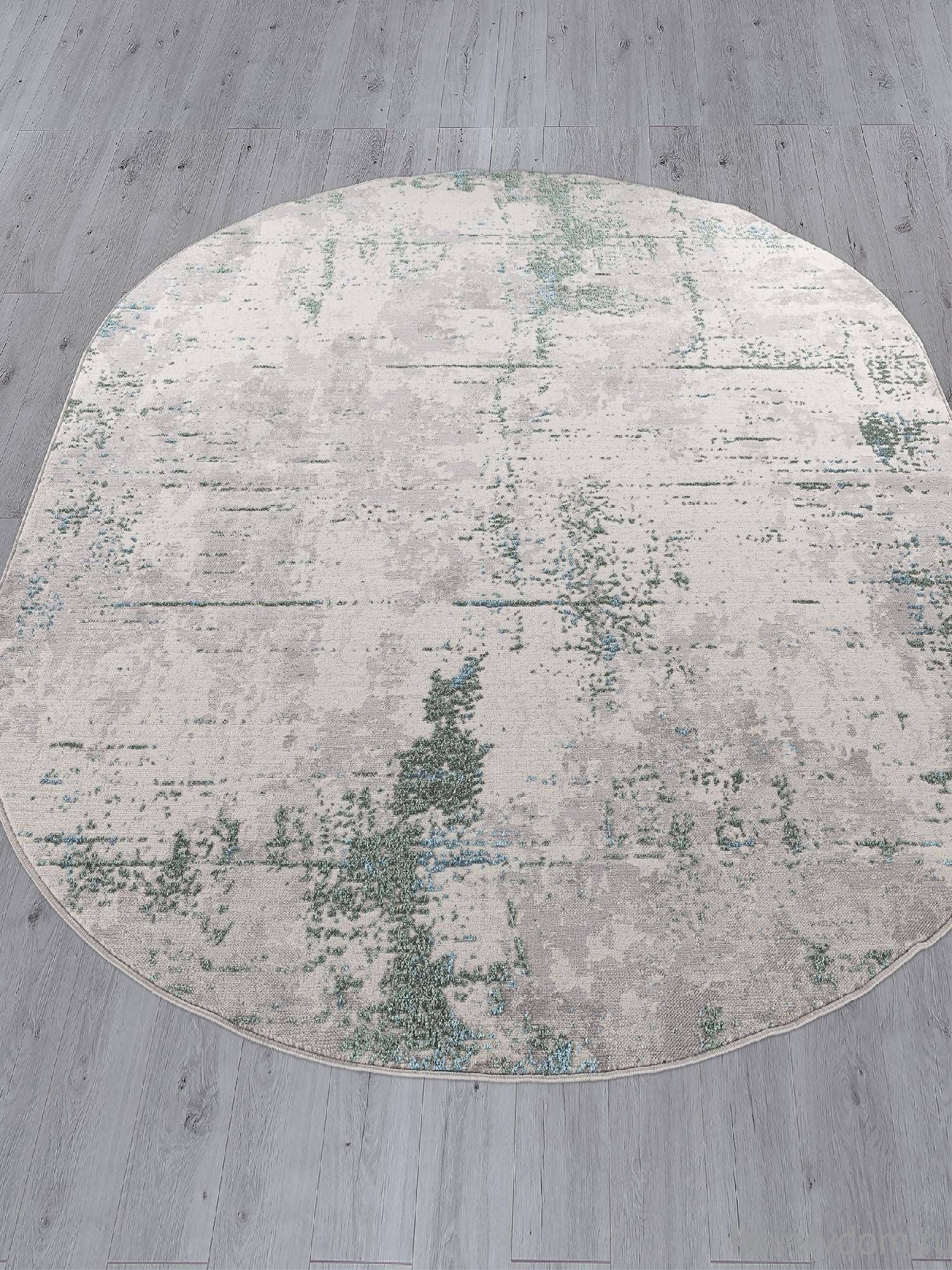 Ковер LIMAN F169 CREAM-D.GREEN Овал Ковер LIMAN F169 CREAM-D.GREEN Овал