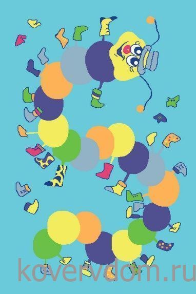 Ковер детский FUNKY TOP IWO azure Ковер детский FUNKY TOP IWO azure