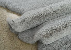 Круглый ковер RABBIT PREMIUM MS1000 L.GREY