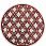 Ковер SARDES TRUVA 08423R RED / RED Круг Ковер SARDES TRUVA 08423R RED / RED Круг