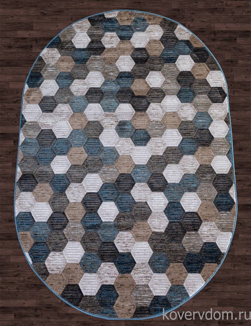 Ковер MATRIX D579 BEIGE-BLUE Овал Ковер MATRIX D579 BEIGE-BLUE Овал