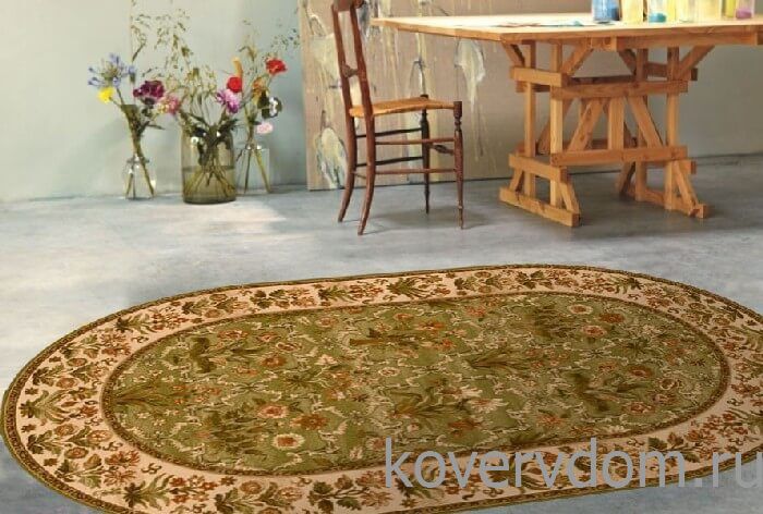 Ковер ISFAHAN Olandia olive ОВАЛ Ковер ISFAHAN Olandia olive ОВАЛ