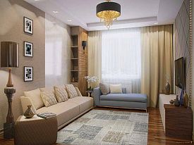 Ковер гипоаллергенный искусственный CUBA-A F387 BEIGE