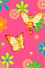Детский ковер с бабочками Kids Бабочки 38951 44955