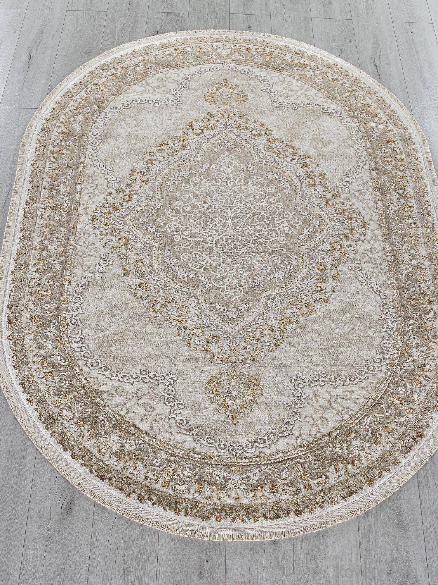 Ковер MOSSO 27226A BEIGE / BEIGE Овал Ковер MOSSO 27226A BEIGE / BEIGE Овал