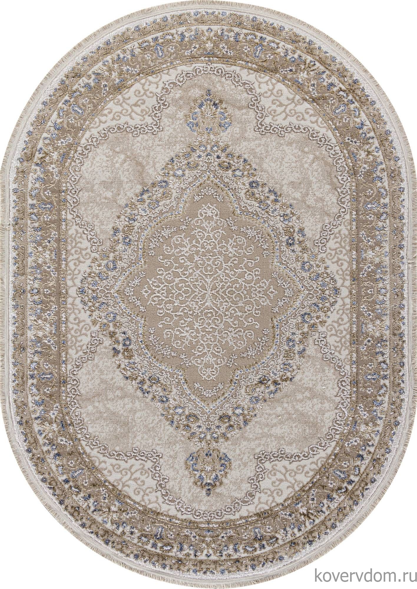Ковер MOSSO 27226A BEIGE / NAVY Овал