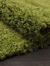 Ковер в виде травы длинноворсовый SHAGGY УЛЬТРА зеленый ОВАЛ