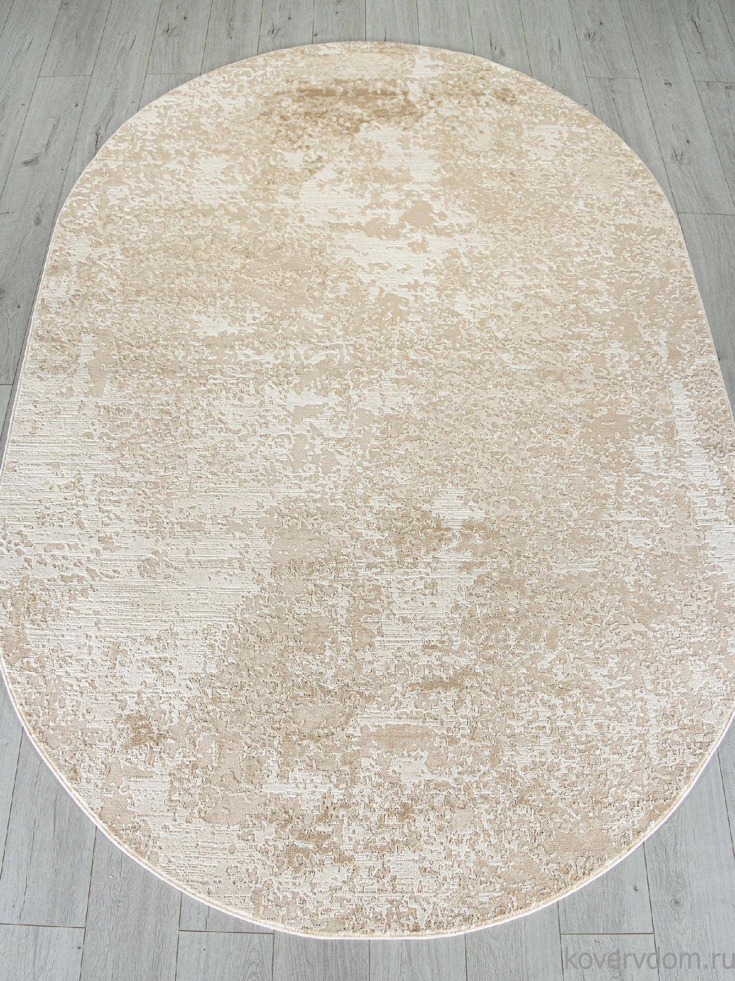 Ковер SIESTA M028A LIGHT BEIGE / BEIGE Овал Ковер SIESTA M028A LIGHT BEIGE / BEIGE Овал