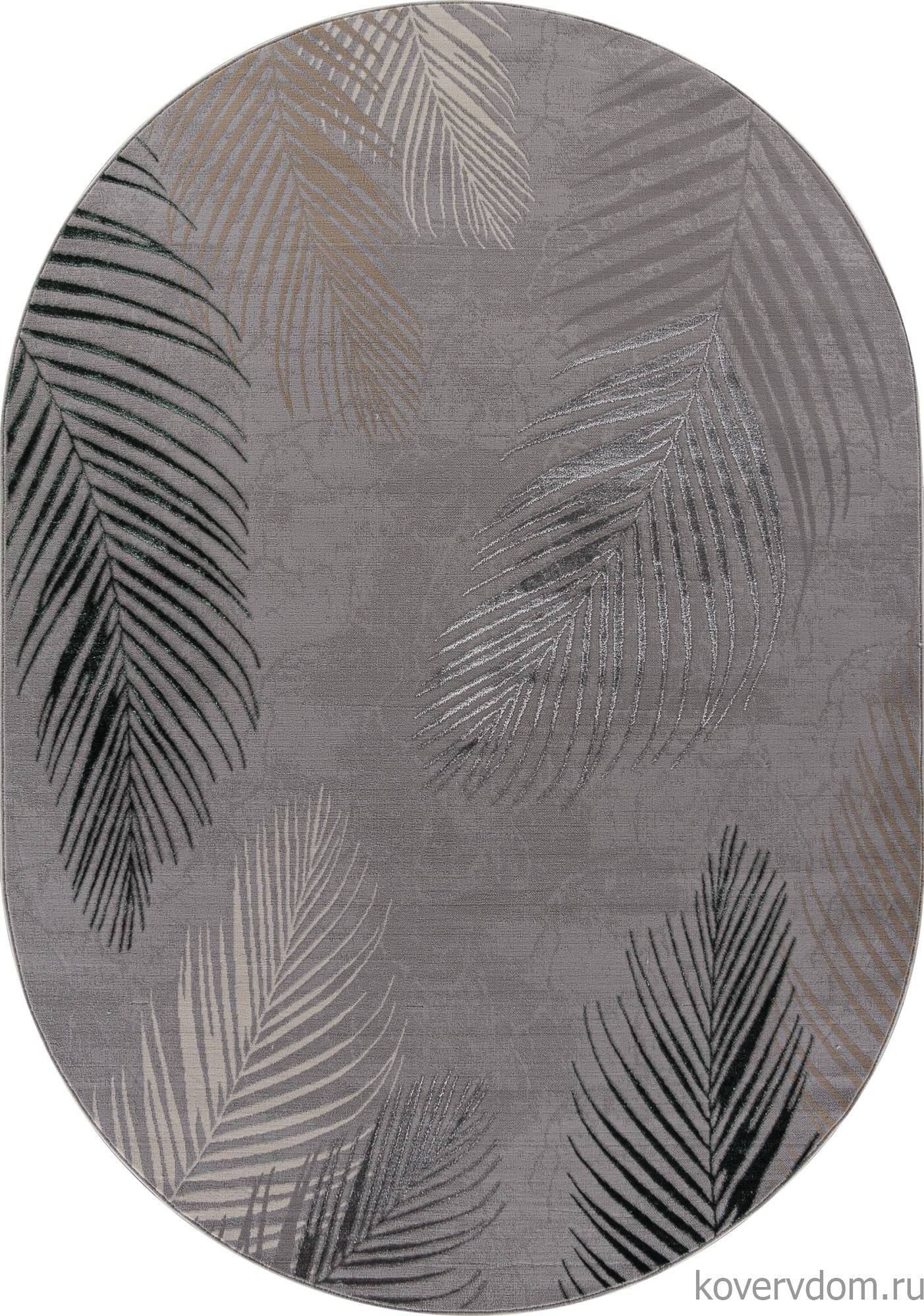 Ковер LIMAN-A F167 GRAY-D.GREEN Овал Ковер LIMAN-A F167 GRAY-D.GREEN Овал