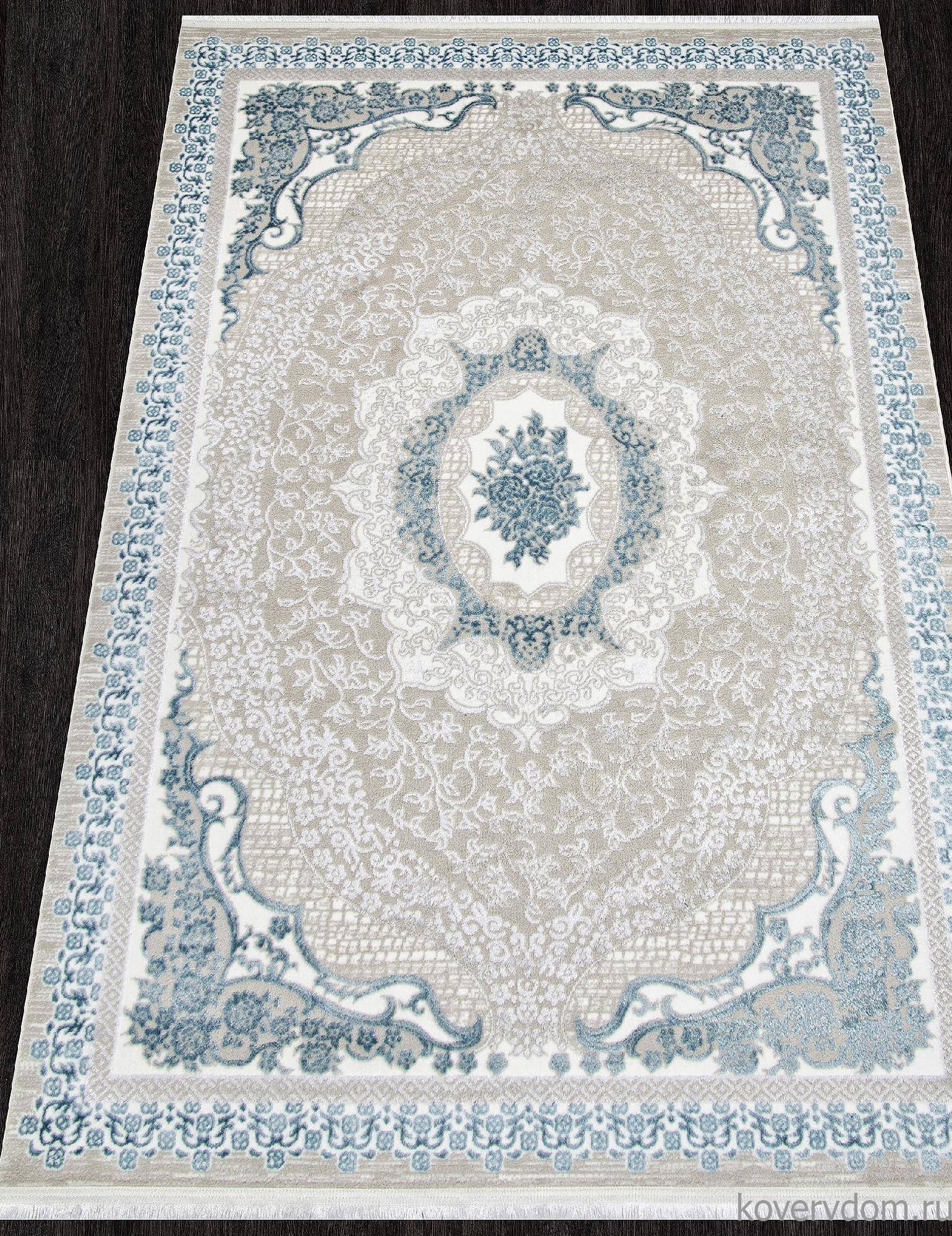 Ковер ALFANI Q010A BLUE FDY / CREAM SHRINK Ковер ALFANI Q010A BLUE FDY / CREAM SHRINK