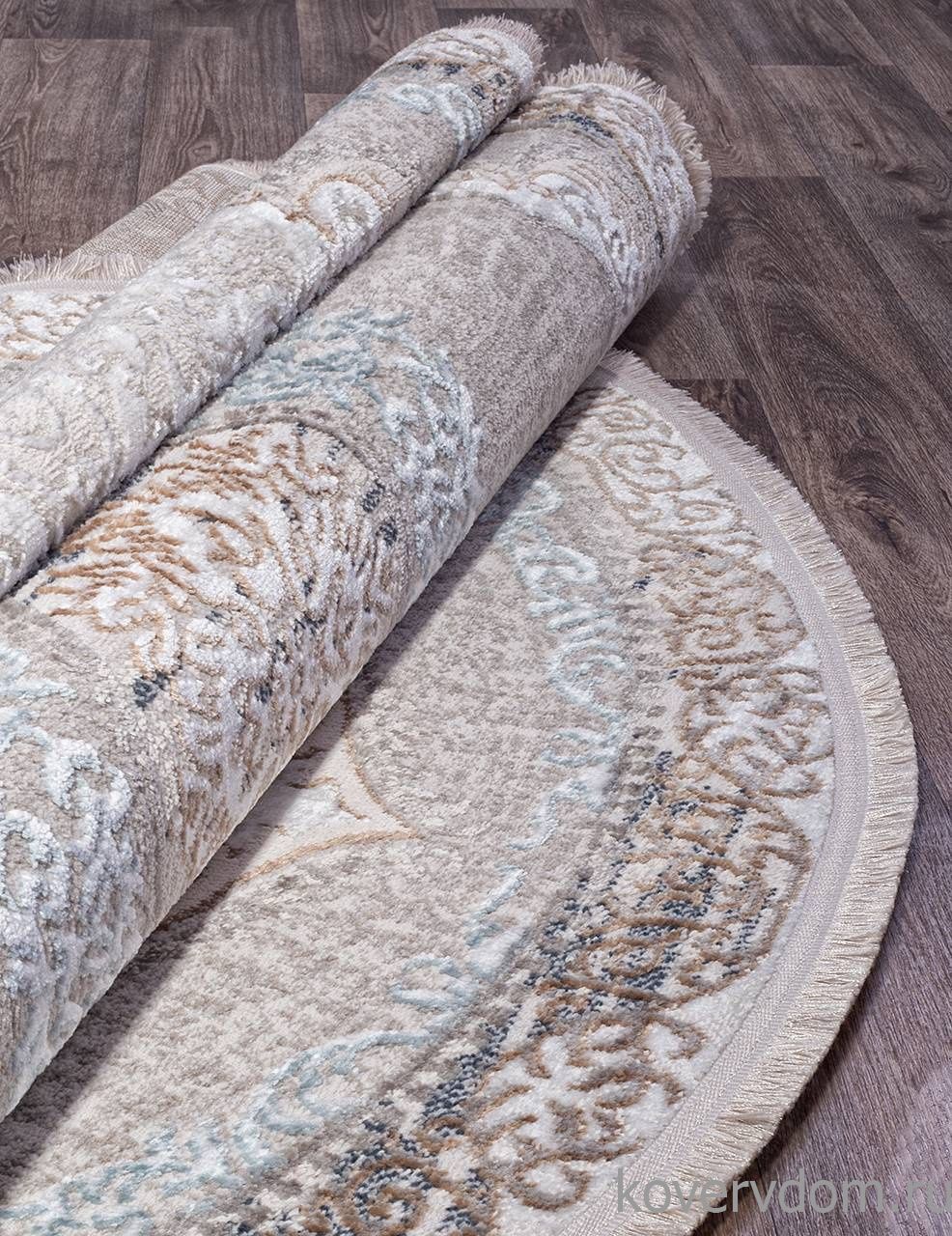 Ковер RODOS 7430B L.BLUE / CREAM Овал