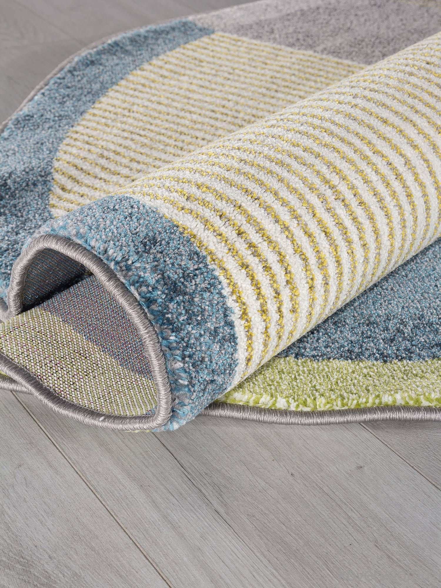 Ковер RIO F233 GRAY-BLUE Круг