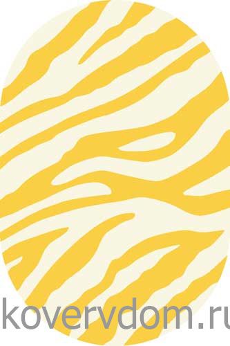 Ковер SUNRISE d130 YELLOW-CREAM Овал Ковер SUNRISE d130 YELLOW-CREAM Овал