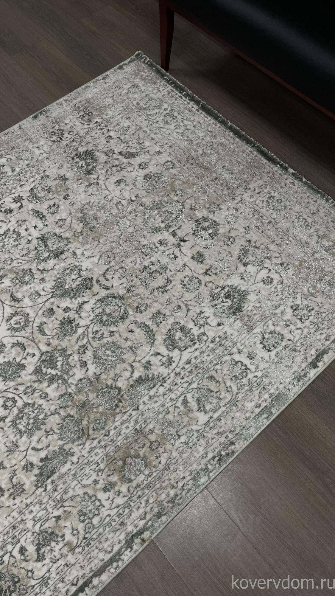 Ковер LILY 8504A S.WHITE / P.GREEN