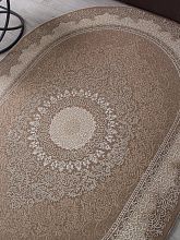 Ковер ARMINA 04076A BROWN / BROWN Овал