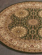 Круглый ковер зеленый IZMIR d132 GREEN Круг